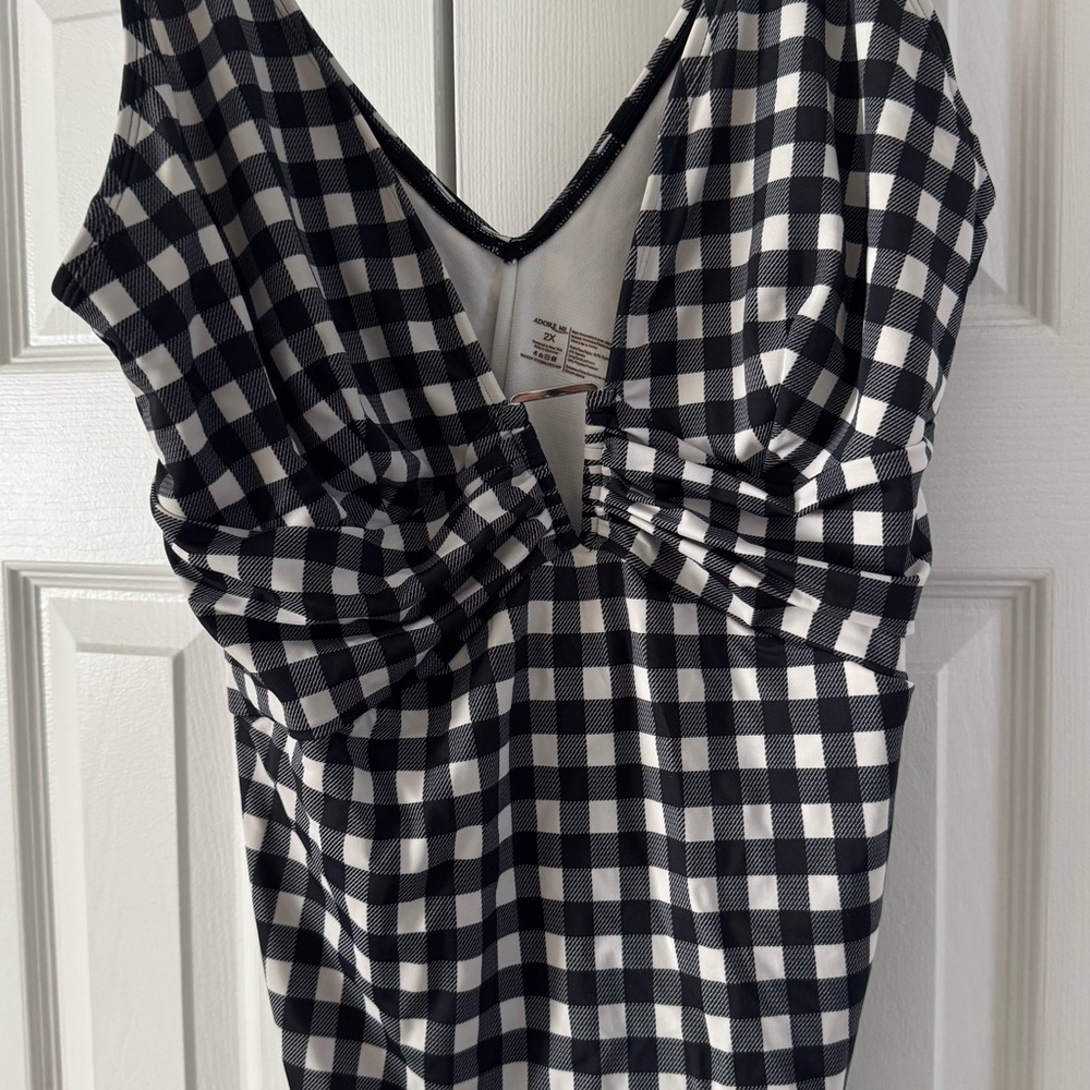 Black and White Checkered Dress